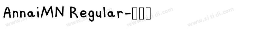 AnnaiMN Regular字体转换